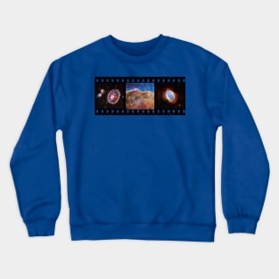 NASA JWST images in the form of the filmstrip Crewneck Sweatshirt